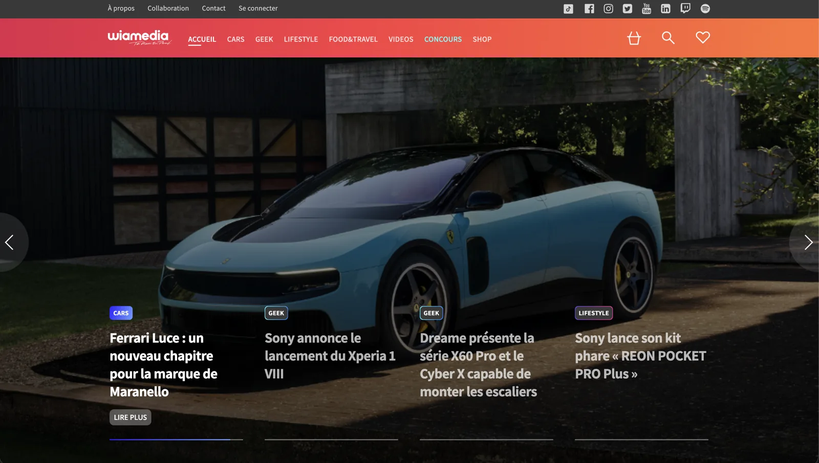 Wiamedia — page d'accueil