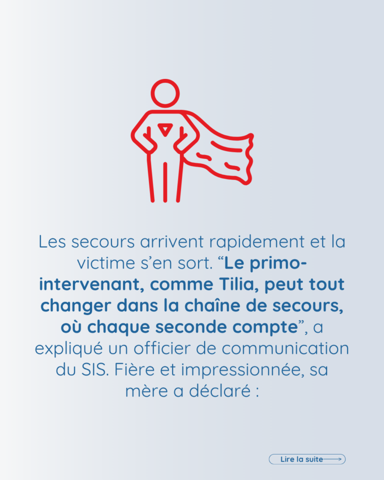 elle a sauvé une vie
